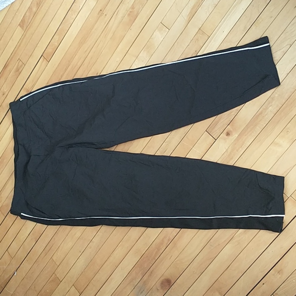 Athleta Brooklyn Luxe Ankle Pant Joggers Side Stripe Black (sz. 6)
